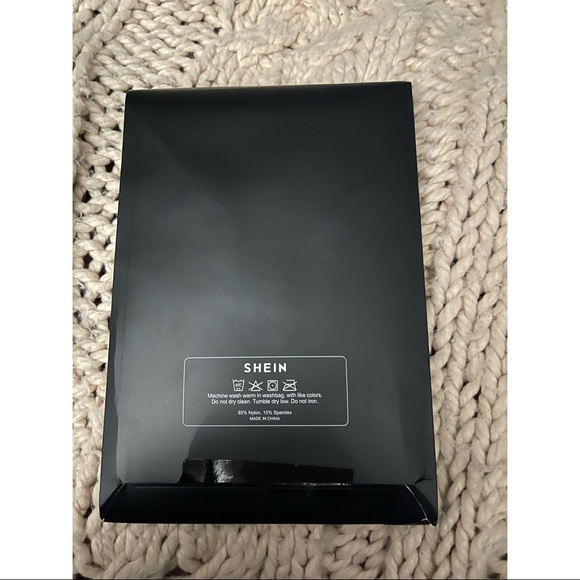 BNIB Shein Black 1000D Sheer Plus Size Tights - Picture 5 of 5